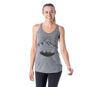 Women's Everyday Tank Top - Life's Short Run Long (Mountains)