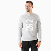 Running Raglan Crew Neck Pullover - 26.2 Marathon Vertical