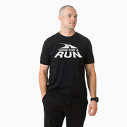 Running Short Sleeve T- Shirt - Gone For a Run® White Logo