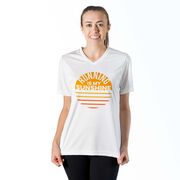 Women's Short Sleeve Tech Tee - Running is My Sunshine