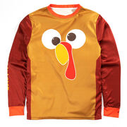 Men's Running Long Sleeve Performance Tee - Run Now Gobble Later