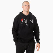 Statement Fleece Hoodie -  Let's Run For Christmas