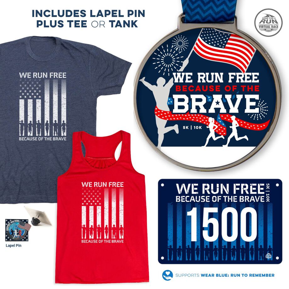 Virtual Race - We Run Free Because of the Brave