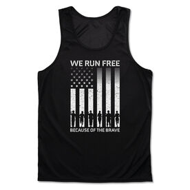 Men's Running Performance Tank Top - Because of the Brave