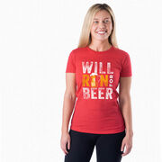 Women's Everyday Runners Tee - Will Run For Beer