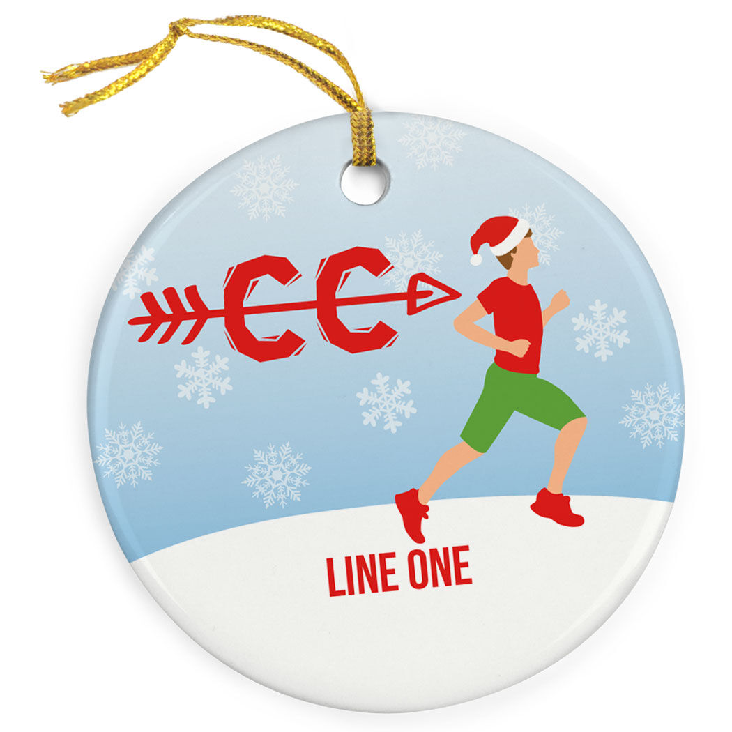 Ordinary Cross Country Christmas Ornament Part - 13: ... Cross Country Porcelain Ornament CCu0027ing Through The Snow ...