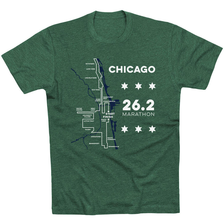 Running Short Sleeve T-Shirt - Chicago Route