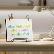 BibFOLIO® Race Bib Album - She Believed She Could