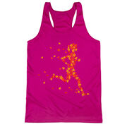 Women's Racerback Performance Tank Top - Autumn Runner Girl