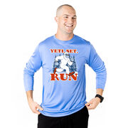 Men's Running Long Sleeve Performance Tee - Yeti, Set, Run