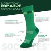 Socrates&reg; Mid-Calf Performance Socks - Lucky