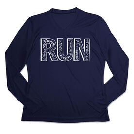 Women's Long Sleeve Tech Tee - Run With Inspiration