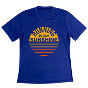 Women's Short Sleeve Tech Tee - Running is My Sunshine