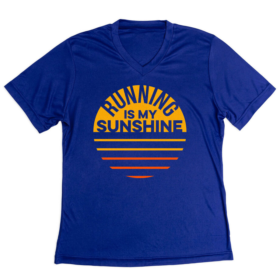 Women's Short Sleeve Tech Tee - Running is My Sunshine