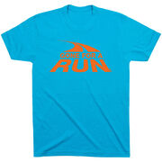 Running Short Sleeve T-Shirt - Gone For a Run Logo (Orange) 