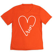 Women's Short Sleeve Tech Tee - Run With Love