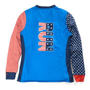 Women's Running Long Sleeve Performance Tee - Patriotic Run