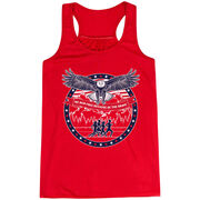 Flowy Racerback Tank Top - We Run Free Because Of The Brave