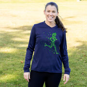 Women's Long Sleeve Tech Tee - Lucky Runner Girl