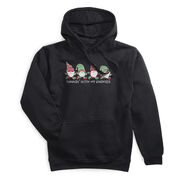 Statement Fleece Hoodie -  Runnin' With My Gnomies - Christmas