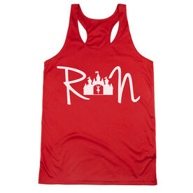 Women's Racerback Performance Tank Top - Run Castle