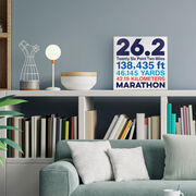 Running Canvas Wall Art - Math Miles 26.2