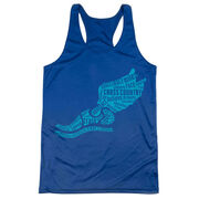 Women's Racerback Performance Tank Top - Winged Foot Inspirational Words