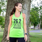 Women's Racerback Performance Tank Top - 26.2 Math Miles