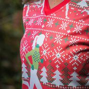 Women's Running Long Sleeve Performance Tee - Ugly Sweater