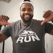 Running Short Sleeve T- Shirt - Gone For a Run® White Logo