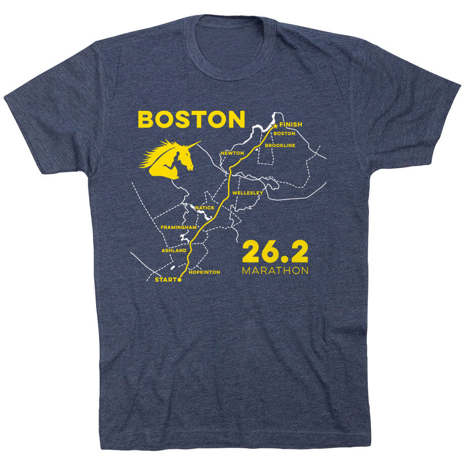 Running Short Sleeve T-Shirt - Boston Route