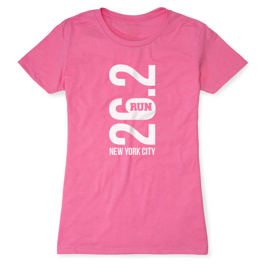 Women's Everyday Runners Tee - New York City 26.2 Vertical