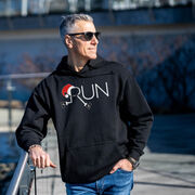 Statement Fleece Hoodie -  Let's Run For Christmas