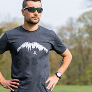 Running Short Sleeve T-Shirt - Trail Runner in the Mountains