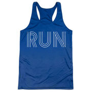 Women's Racerback Performance Tank Top - Run Lines