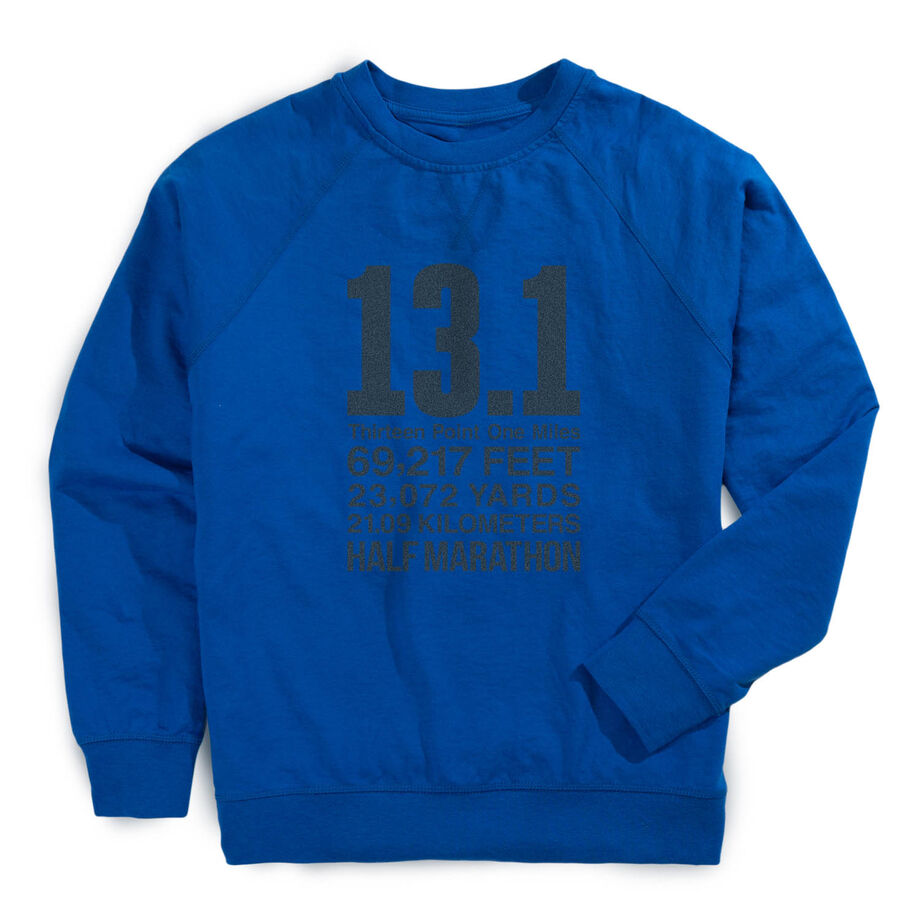 Running Raglan Crew Neck Pullover - 13.1 Math Miles