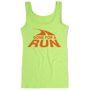 Running Women's Athletic Tank Top - Gone For a Run Logo