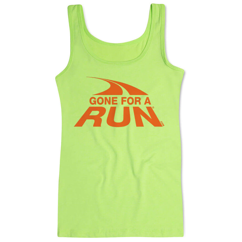 Running Women's Athletic Tank Top - Gone For a Run Logo