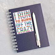 Running Stickers - I Run To Burn Off The Crazy (Set of 2)