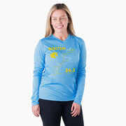 Women's Long Sleeve Tech Tee - Boston Route