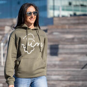 Statement Fleece Hoodie -  Santa Run Face