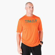 Men's Running Short Sleeve Performance Tee - Trails Over Treadmills