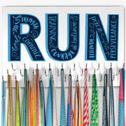 Running Large Hooked on Medals Hanger - Inspirational Runner