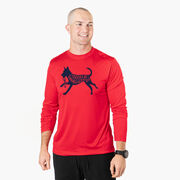 Long Sleeve Performance Tee - I'd Rather Be Running with My Dog