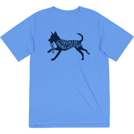 Short Sleeve Performance Tee - I'd Rather Be Running with My Dog