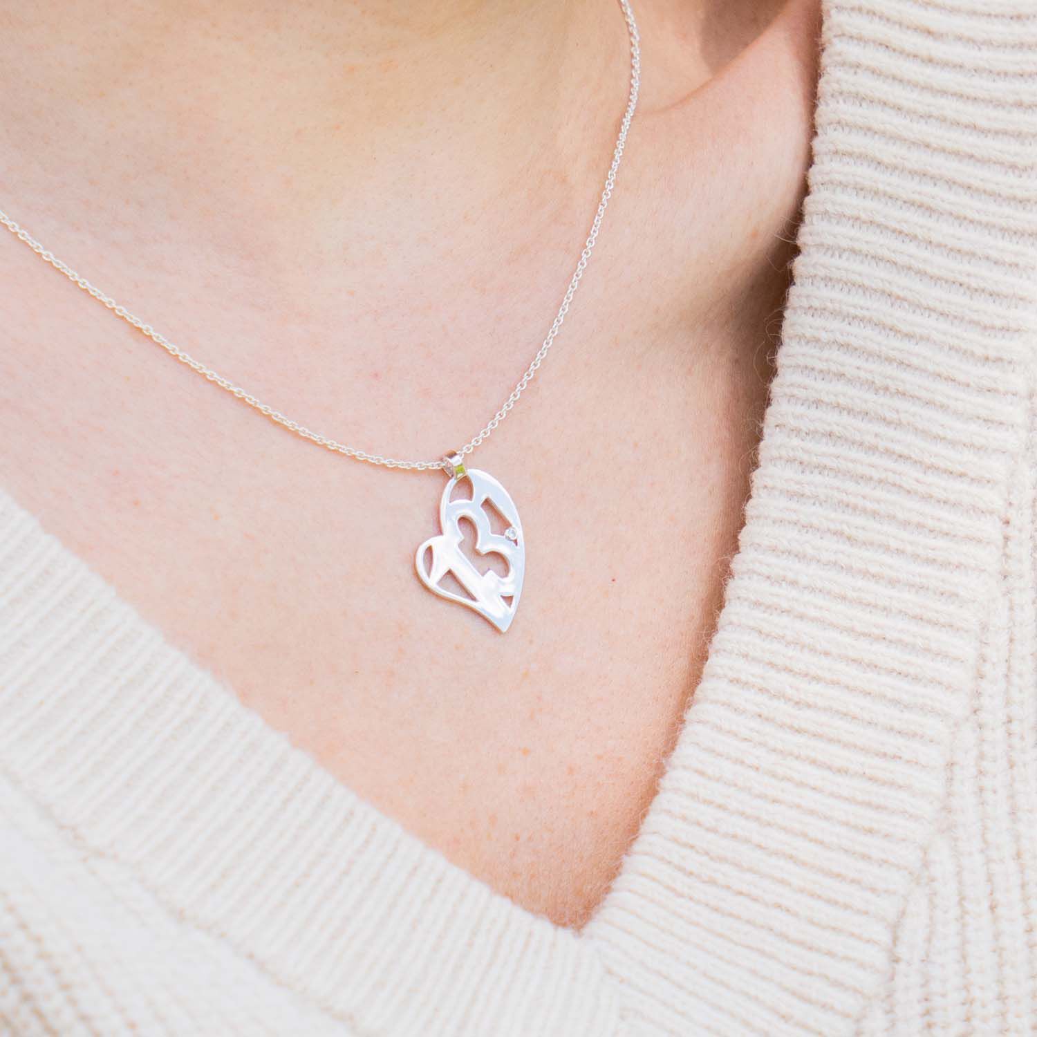 Sterling Silver 13.1 Half Marathon Heart Necklace | GoneForARUN