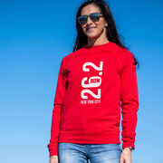 Running Raglan Crew Neck Pullover - New York City 26.2 Vertical