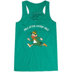 Flowy Racerback Tank Top - Mile After Luckin Mile