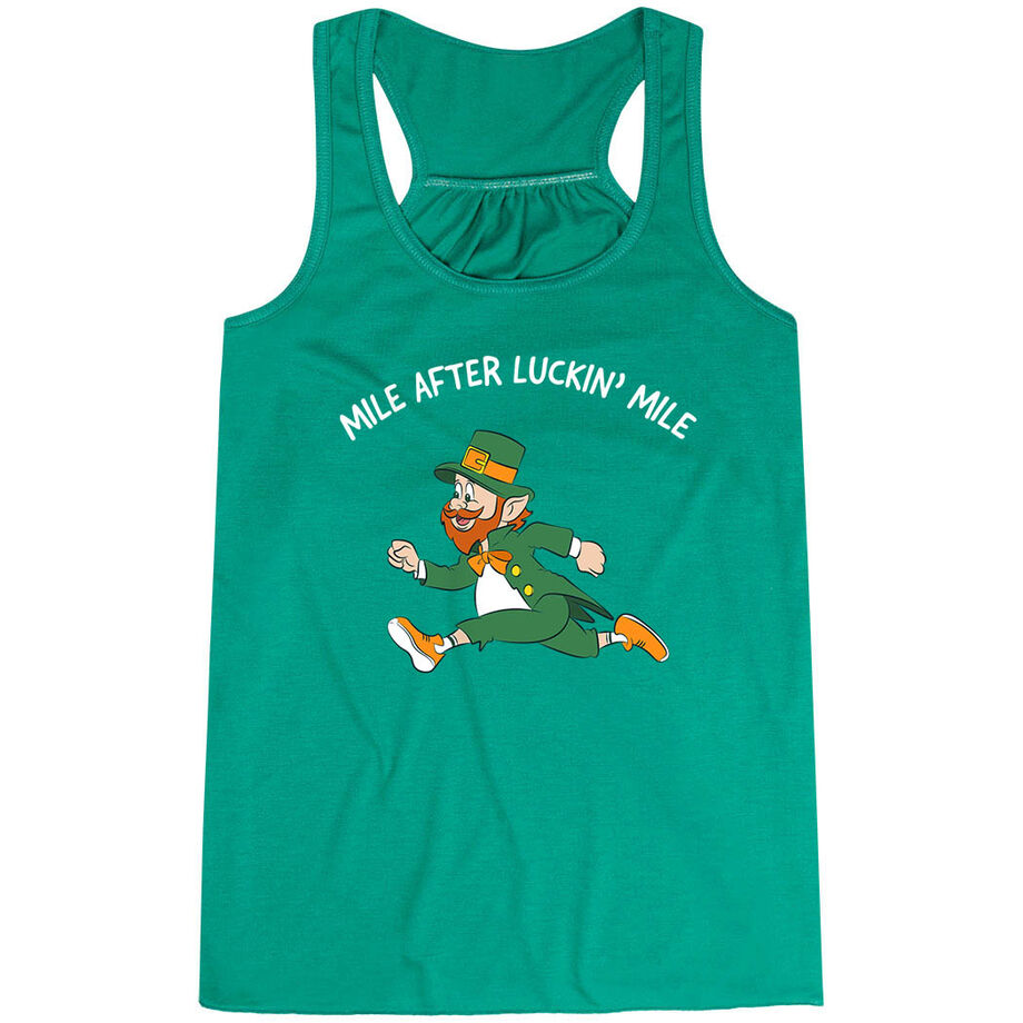 Flowy Racerback Tank Top - Mile After Luckin Mile