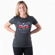 Women's Everyday Runners Tee - We Run Free Because Of The Brave